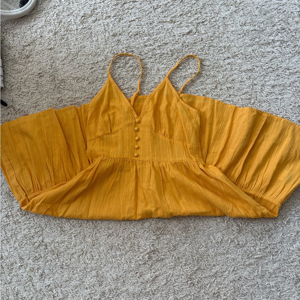 SHEIN Mustard Yellow Mini Dress